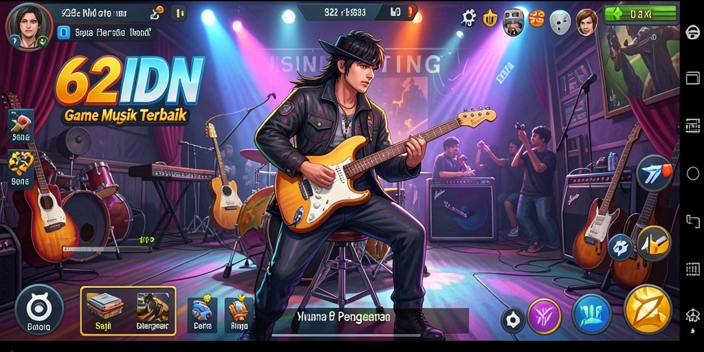 Tampilan gameplay yang interaktif dan seru di 62IDN.