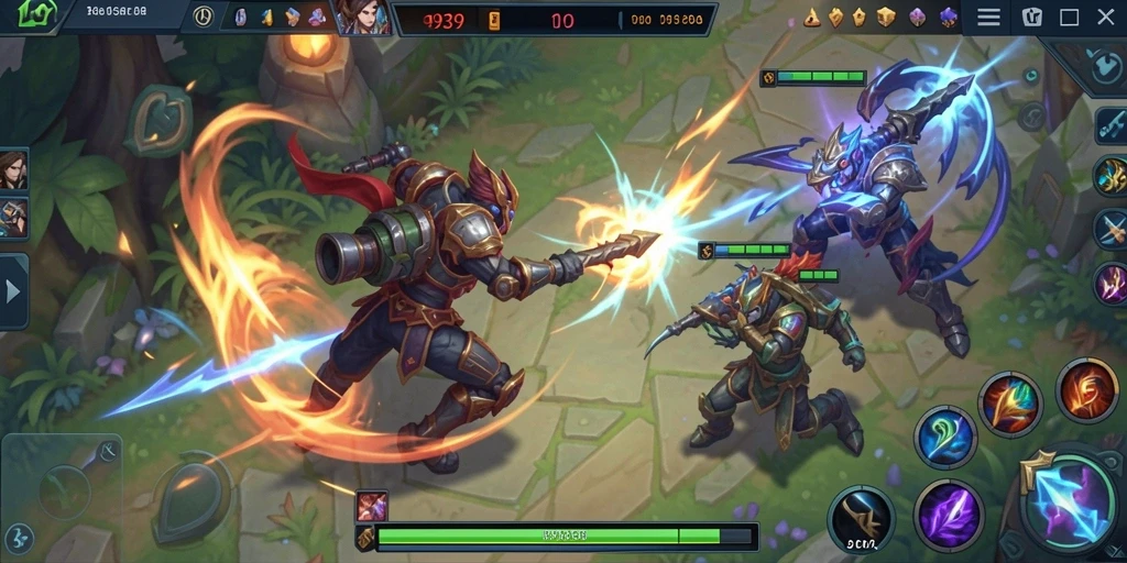 Tampilan gameplay menegangkan di dunia MOBA