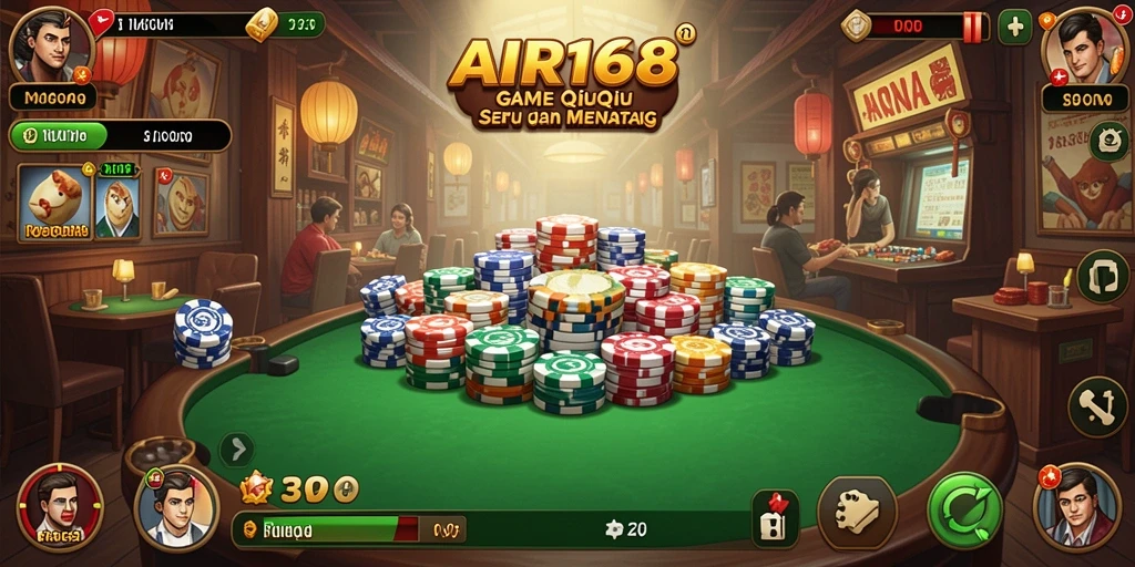 Tampilan gameplay QiuQiu yang sangat seru.