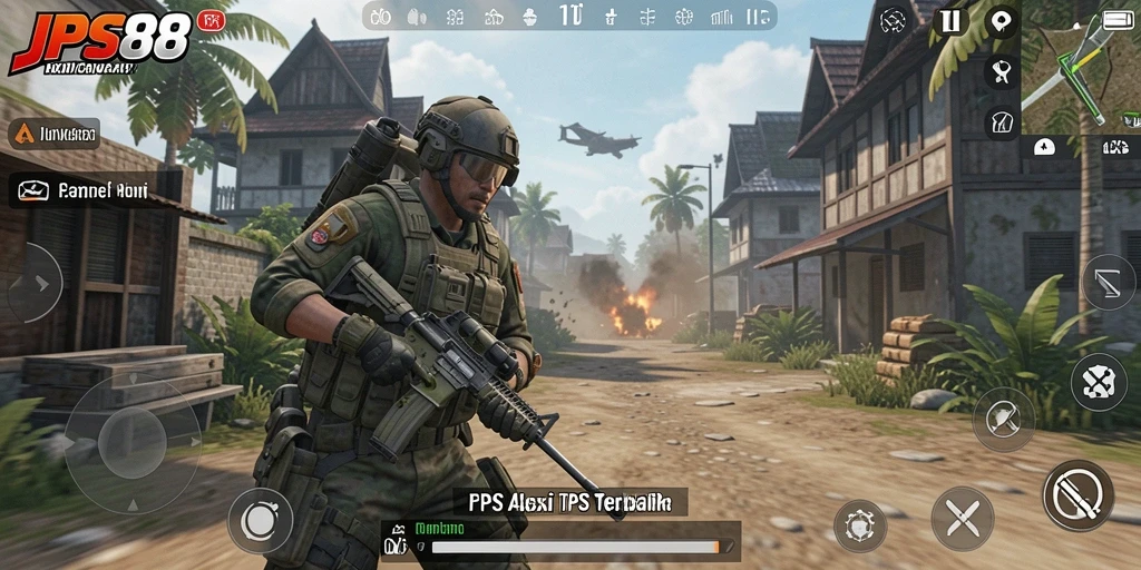 Tampilan gameplay seru dalam JPS88 menampilkan aksi menegangkan dan strategis.