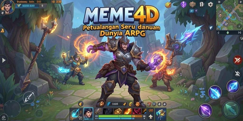 Tampilan gameplay seru di MEME4D yang menantang.