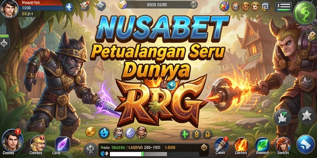 Tangkapan layar gameplay NUSABET yang menampilkan aksi seru dalam petualangan RPG.