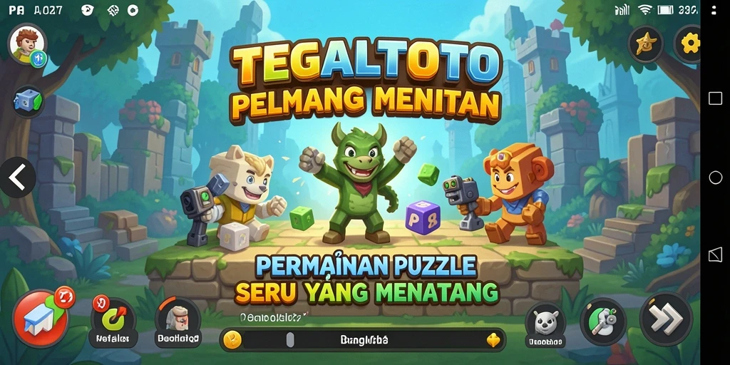 Screenshot gameplay TEGALTOTO menampilkan tantangan puzzle yang menegangkan.
